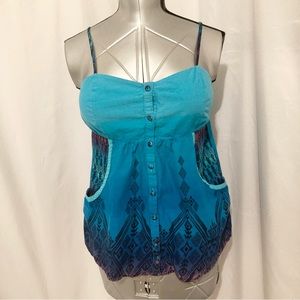 OP Button Down Babydoll Camisole XL